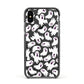 Crowd of Ghosts with Transparent Background Apple iPhone Xs Impact Case Black Edge on Black Phone