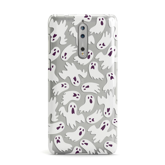 Crowd of Ghosts with Transparent Background Nokia Case