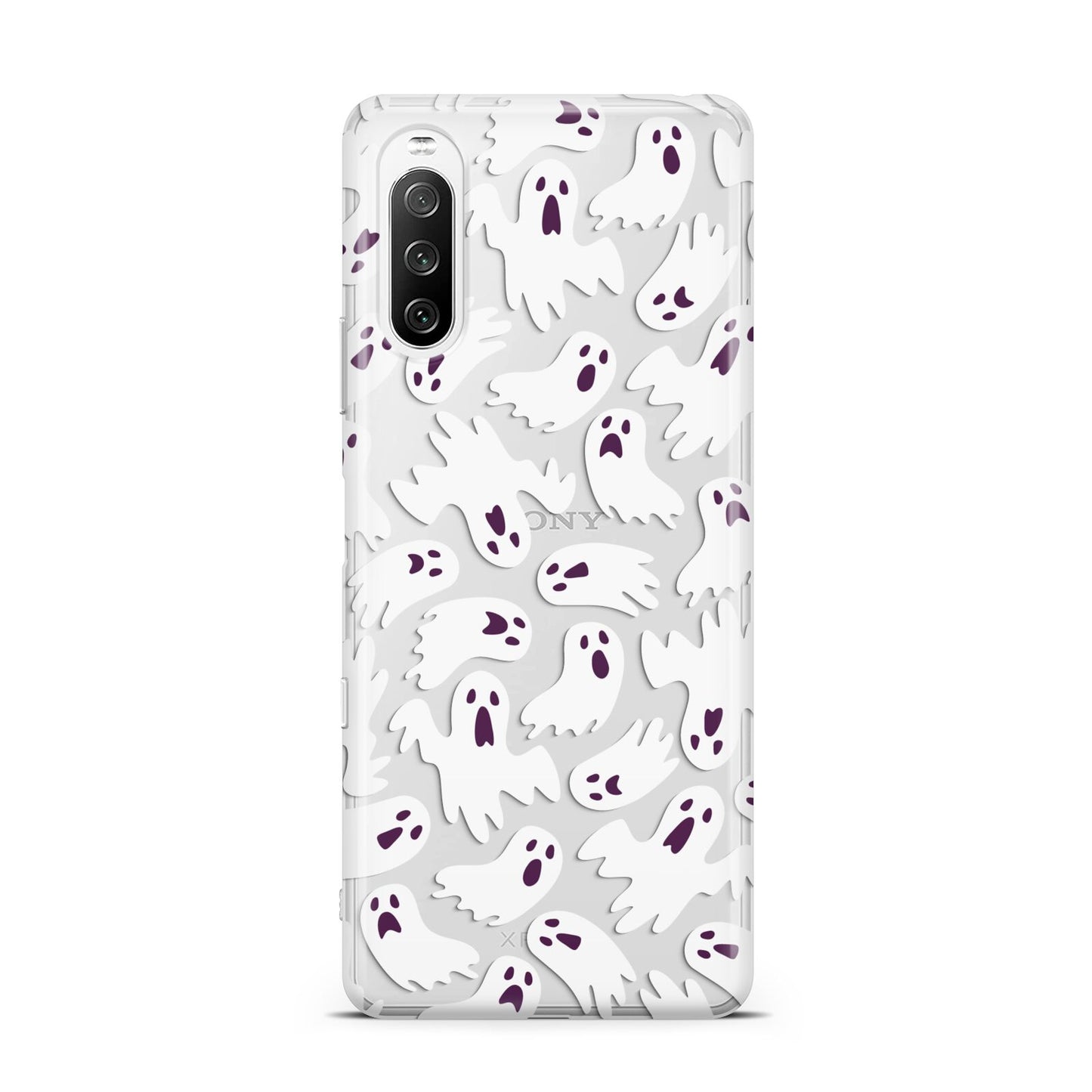 Crowd of Ghosts with Transparent Background Sony Xperia 10 III Case