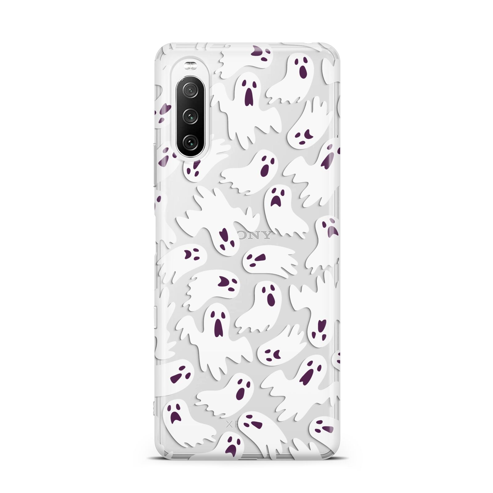 Crowd of Ghosts with Transparent Background Sony Xperia 10 III Case
