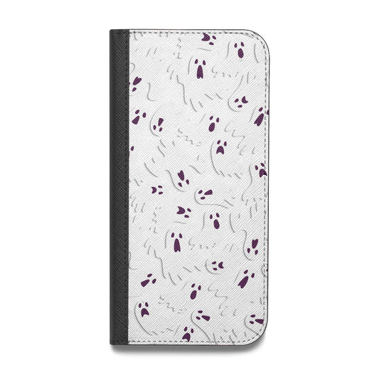 Crowd of Ghosts with Transparent Background Vegan Leather Flip Samsung Case
