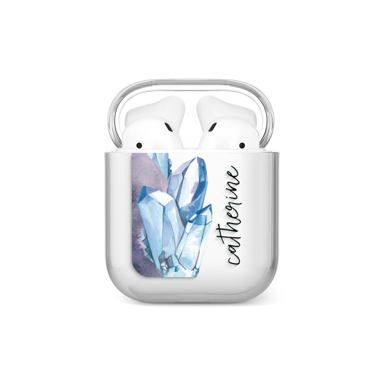Crystals Personalised Name AirPods Case