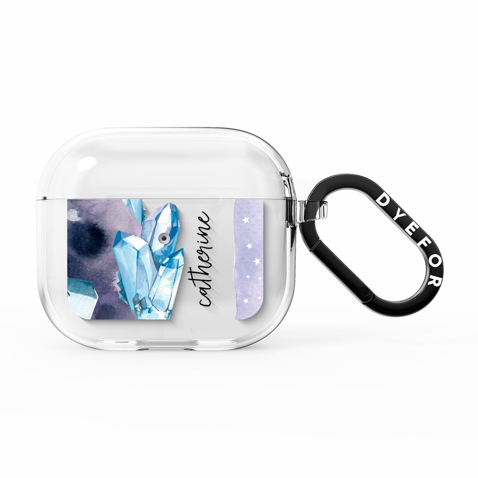 Crystals Personalised Name AirPods Clear Case 3rd Gen