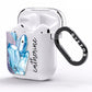 Crystals Personalised Name AirPods Clear Case Side Image