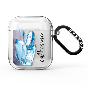Crystals Personalised Name AirPods Case