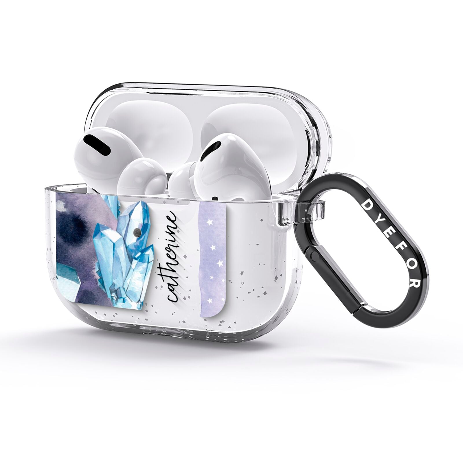Crystals Personalised Name AirPods Glitter Case 3rd Gen Side Image