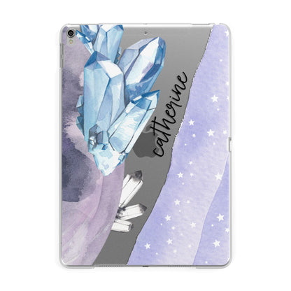 Crystals Personalised Name Apple iPad Silver Case