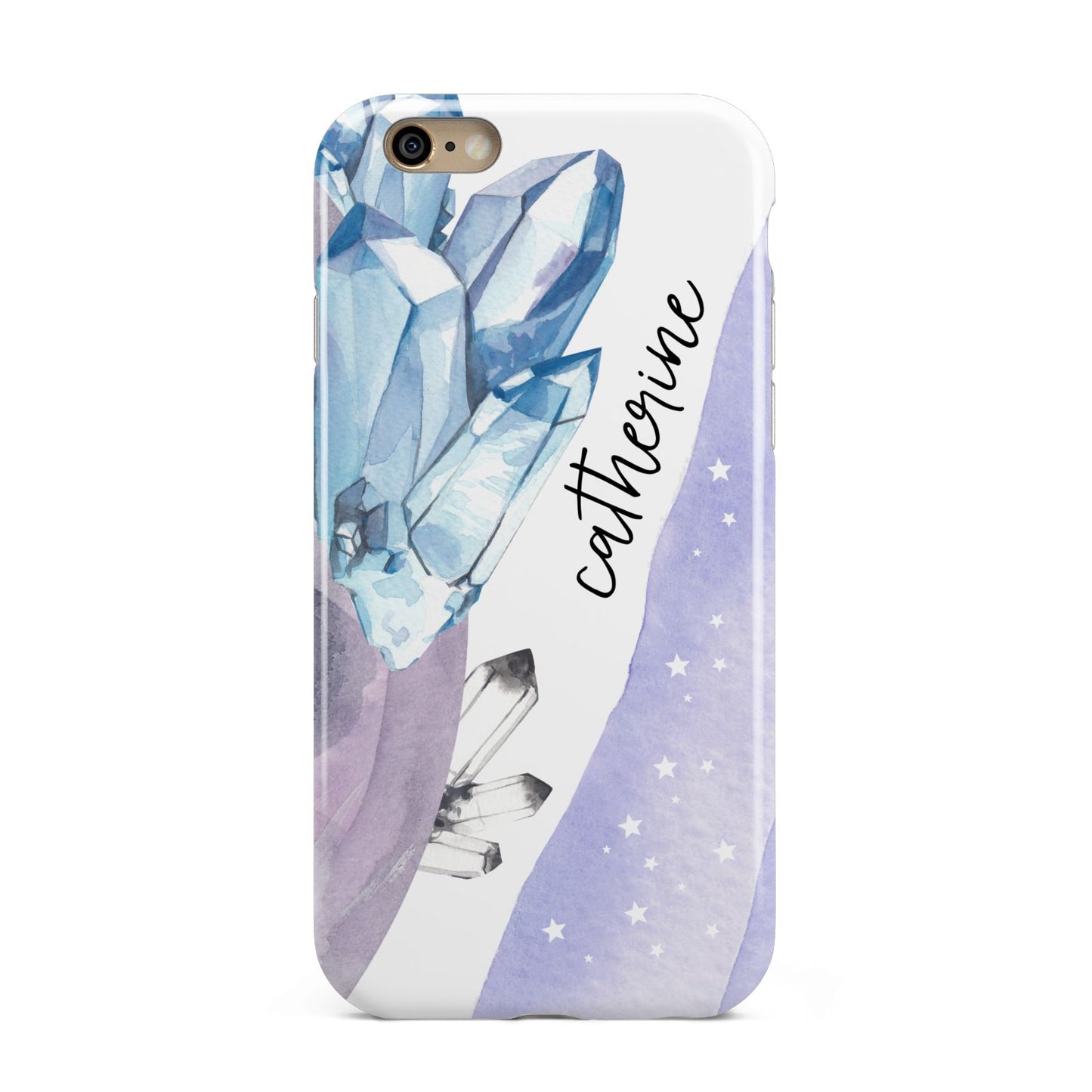 Crystals Personalised Name Apple iPhone 6 3D Tough Case