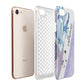 Crystals Personalised Name Apple iPhone 7 8 3D Tough Case Expanded View