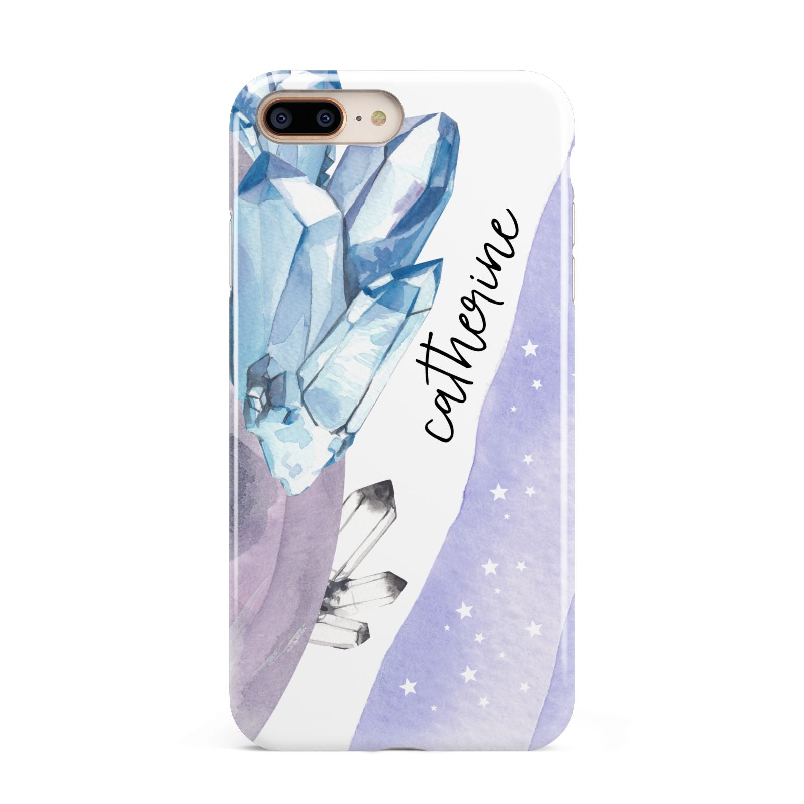 Crystals Personalised Name Apple iPhone 7 8 Plus 3D Tough Case