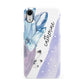 Crystals Personalised Name Apple iPhone XR White 3D Snap Case