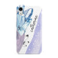 Crystals Personalised Name Apple iPhone XR White 3D Tough Case