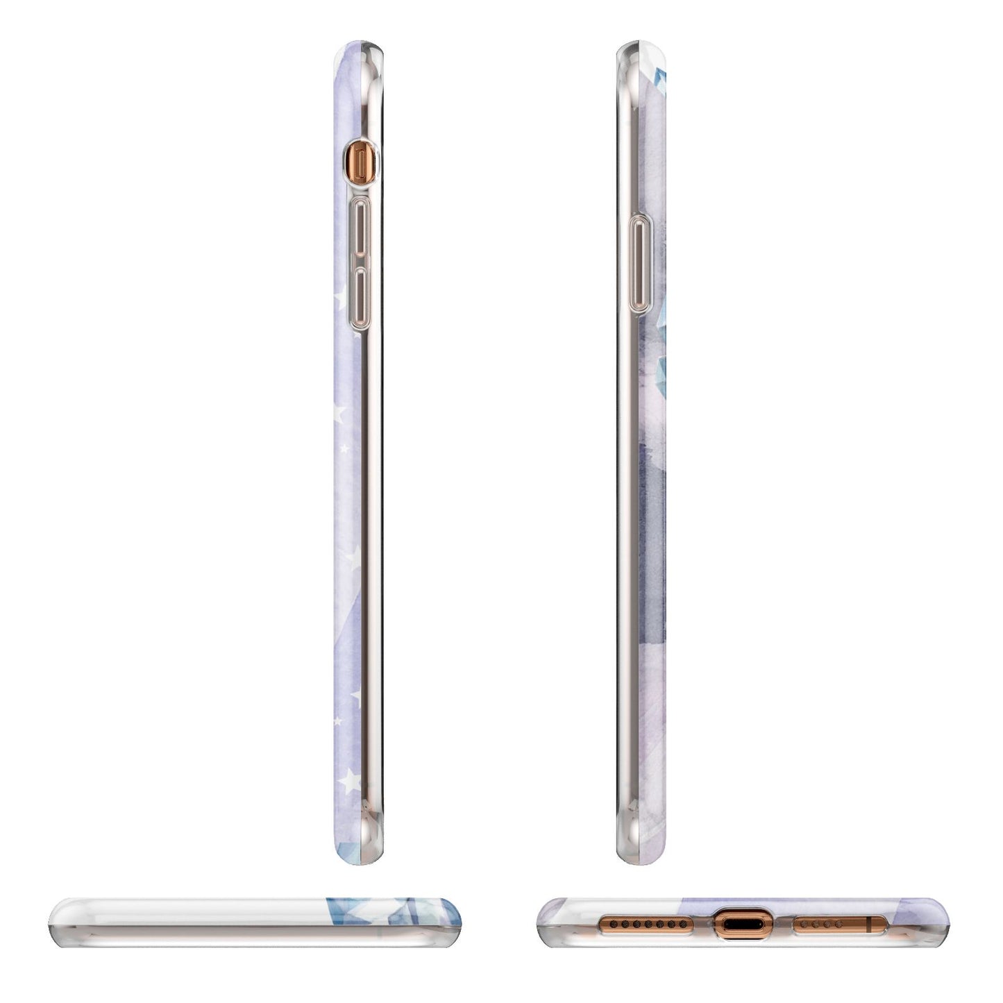 Crystals Personalised Name Apple iPhone XS Max 3D Wrap Tough Case Alternative Image Angles