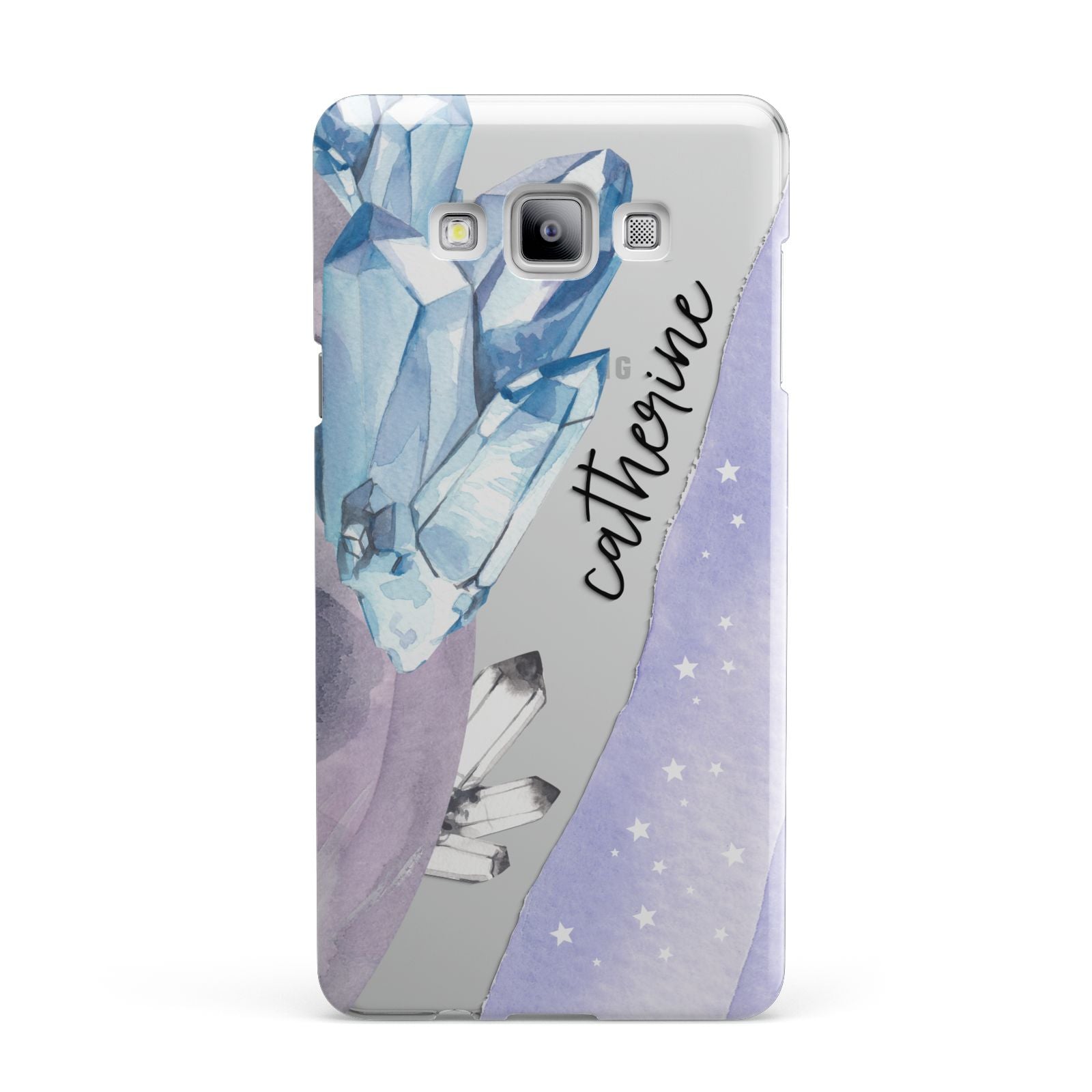 Crystals Personalised Name Samsung Galaxy A7 2015 Case