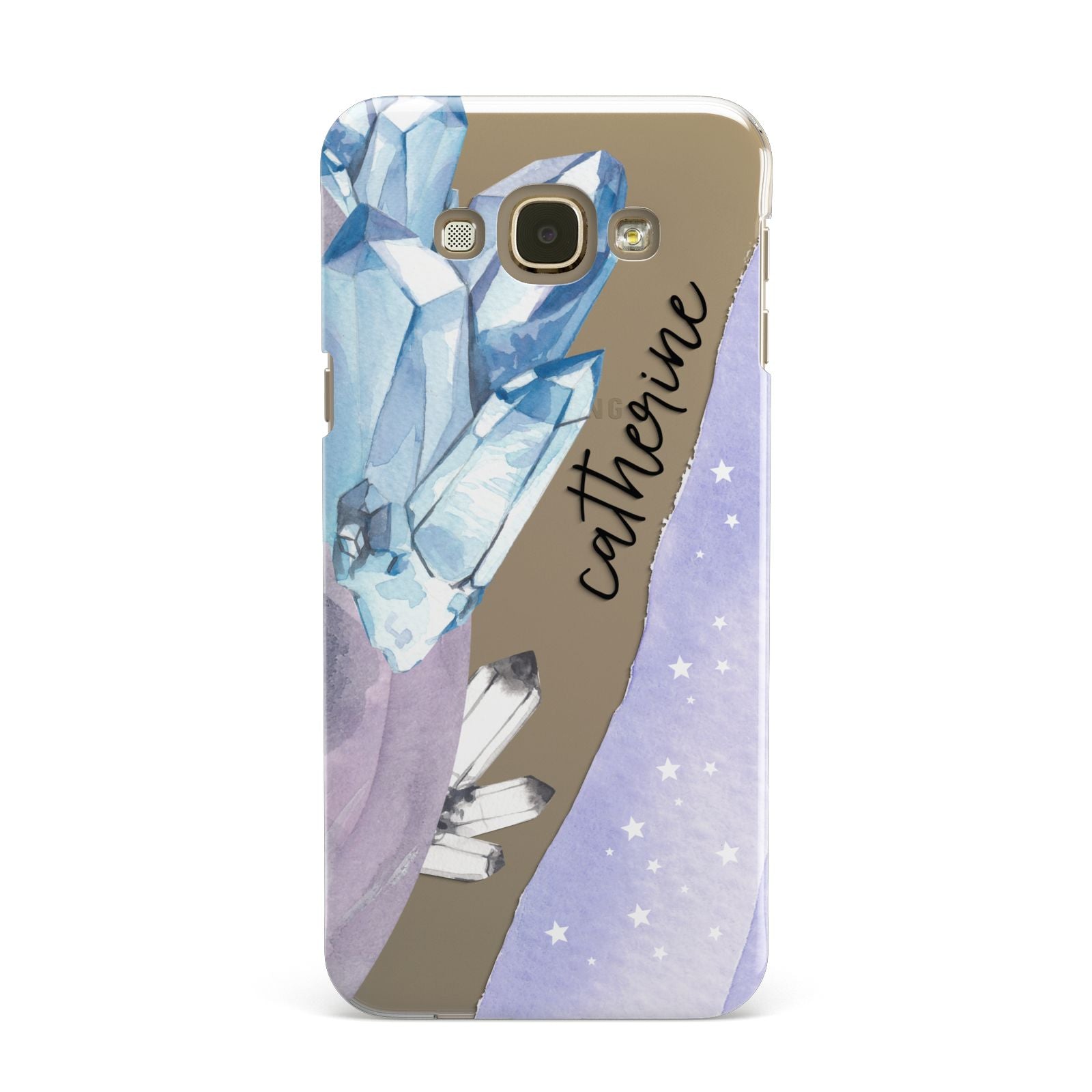 Crystals Personalised Name Samsung Galaxy A8 Case