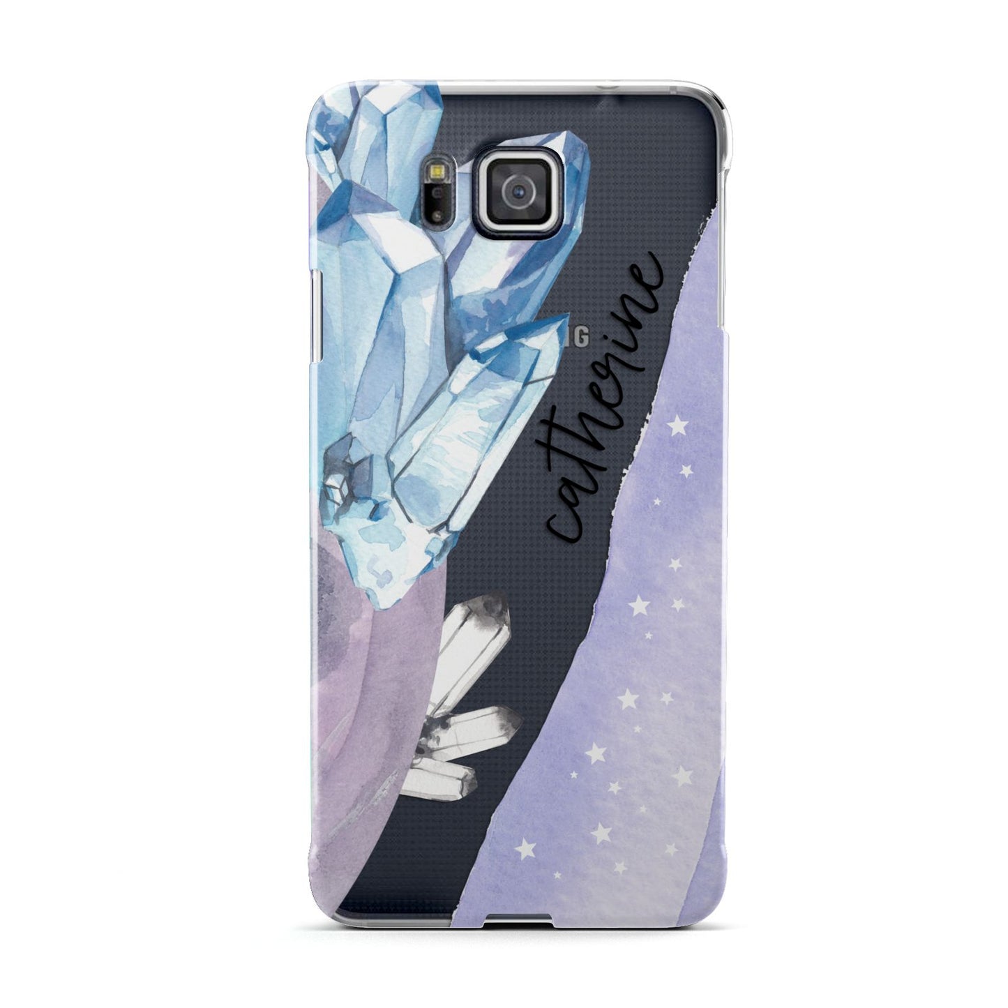 Crystals Personalised Name Samsung Galaxy Alpha Case