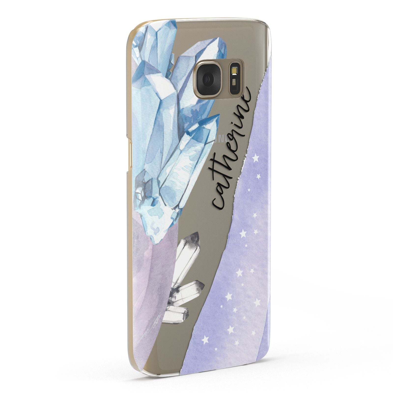 Crystals Personalised Name Samsung Galaxy Case Fourty Five Degrees