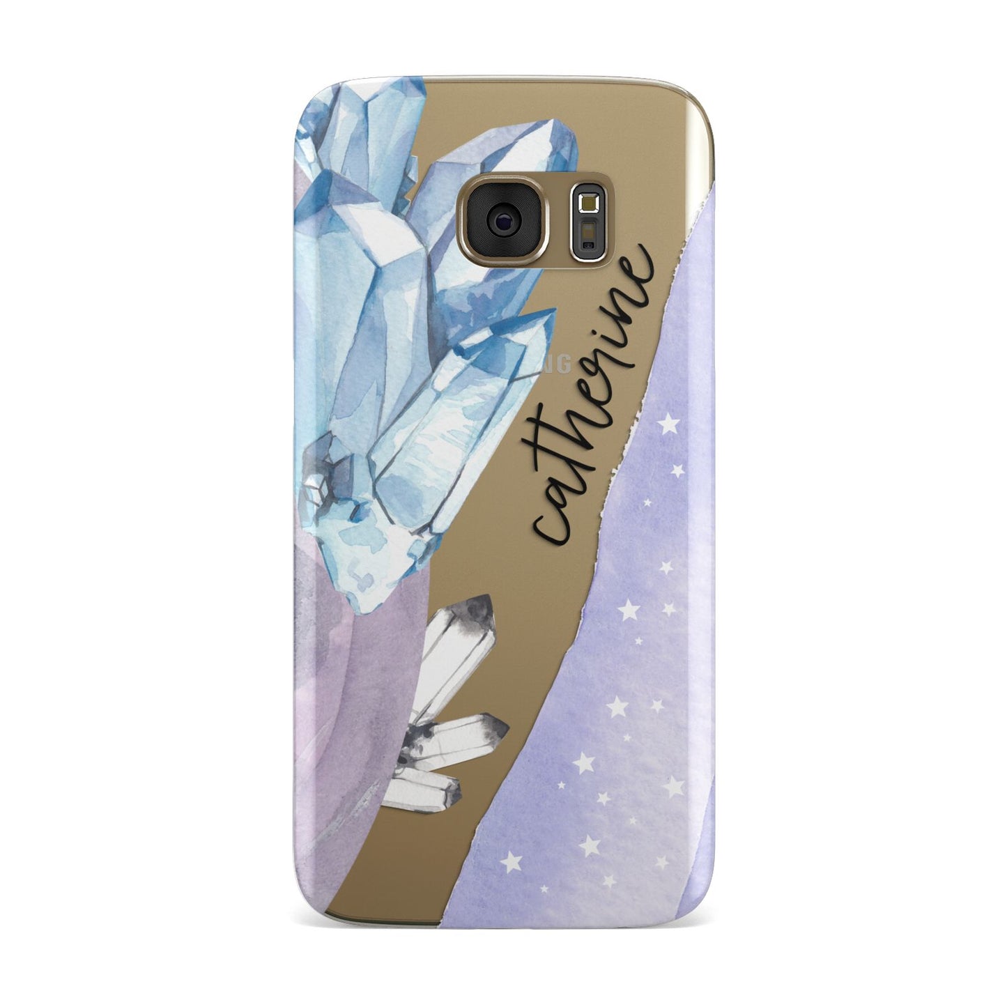 Crystals Personalised Name Samsung Galaxy Case