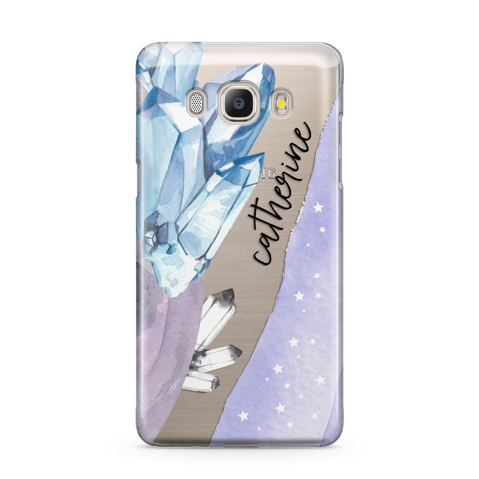 Crystals Personalised Name Samsung Galaxy J5 2016 Case
