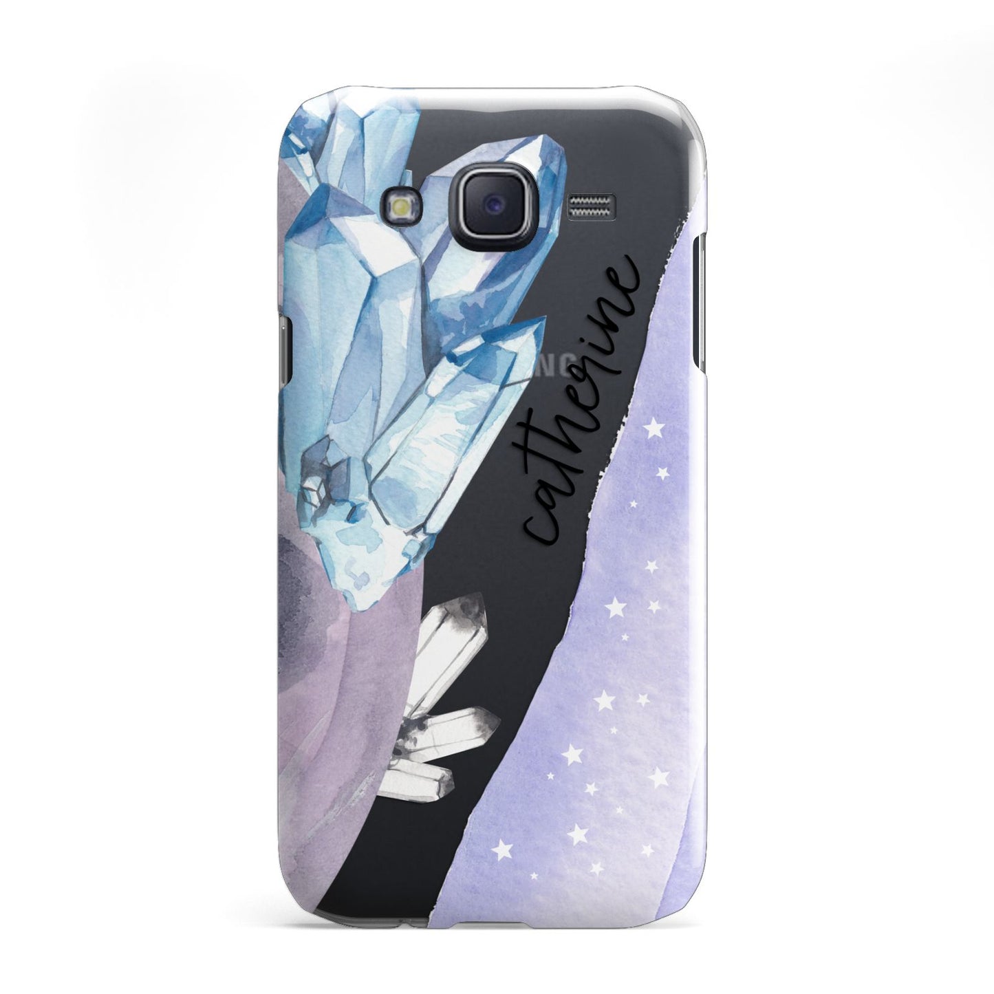 Crystals Personalised Name Samsung Galaxy J5 Case