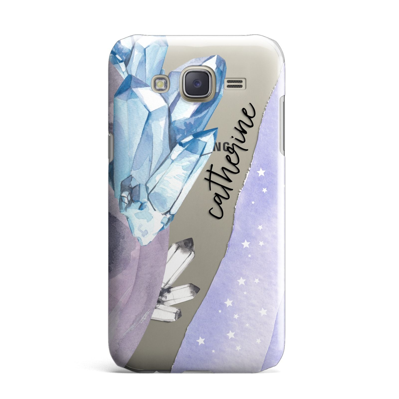 Crystals Personalised Name Samsung Galaxy J7 Case