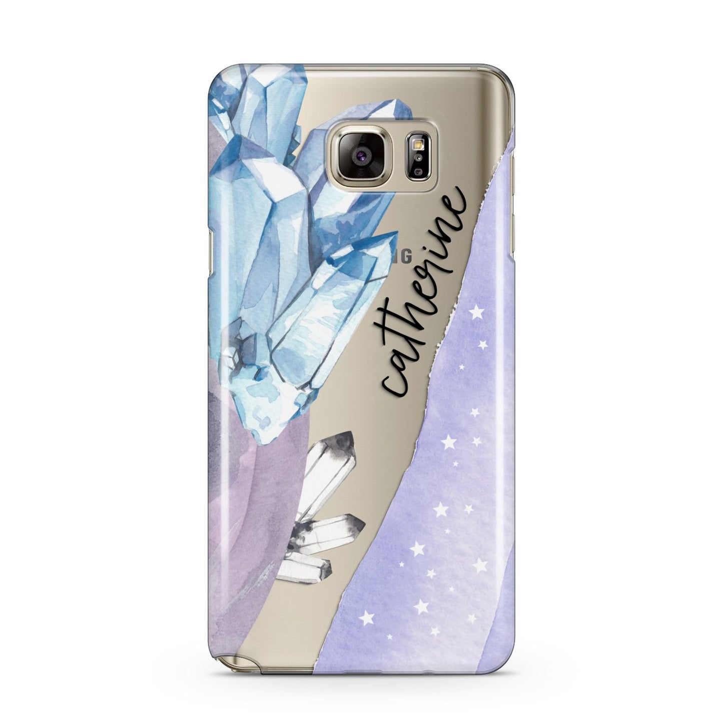 Crystals Personalised Name Samsung Galaxy Note 5 Case