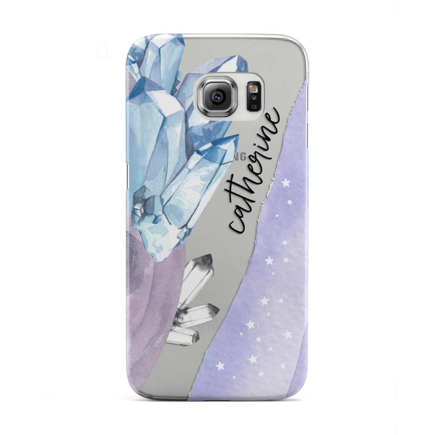 Crystals Personalised Name Samsung Galaxy S6 Edge Case