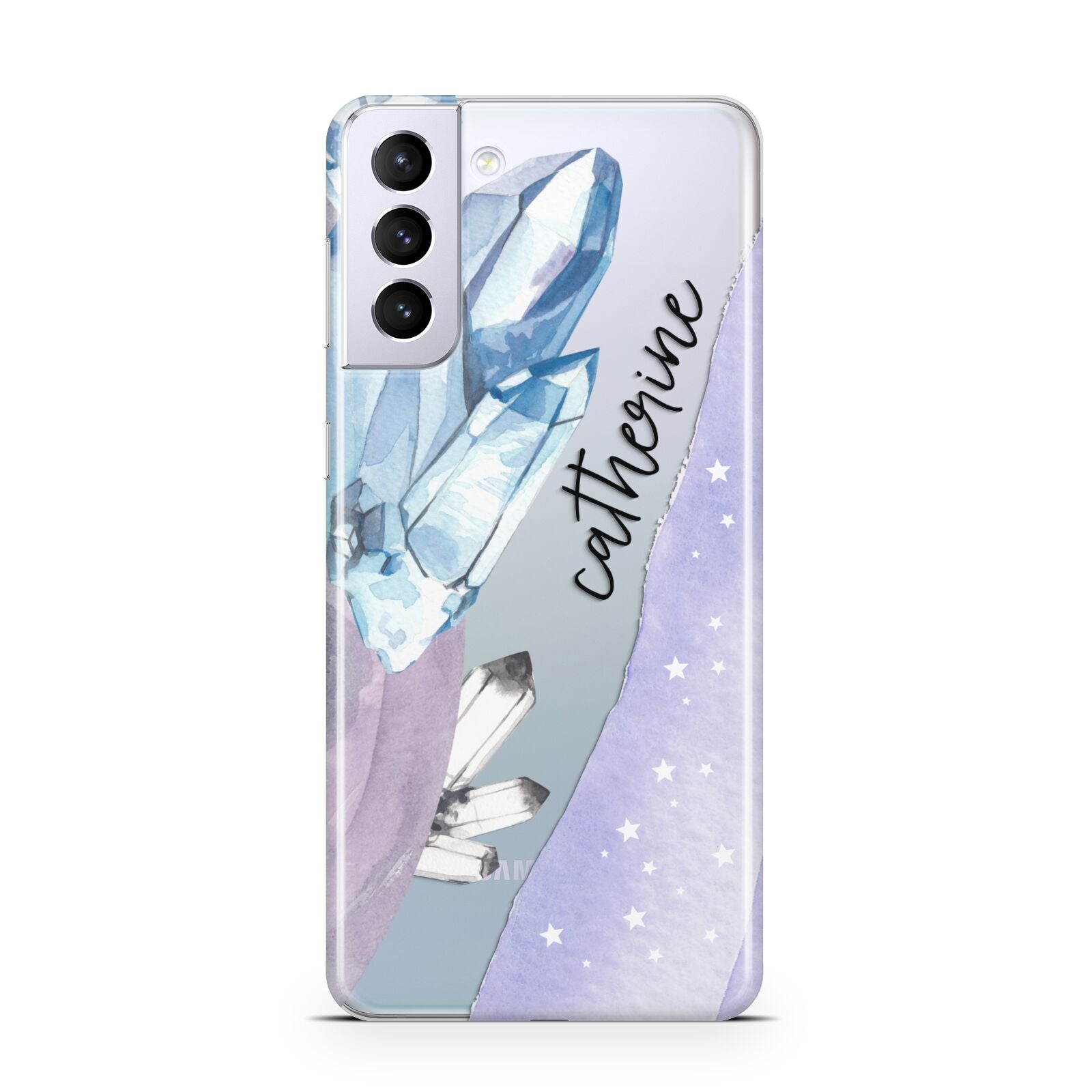 Crystals Personalised Name Samsung S21 Plus Phone Case