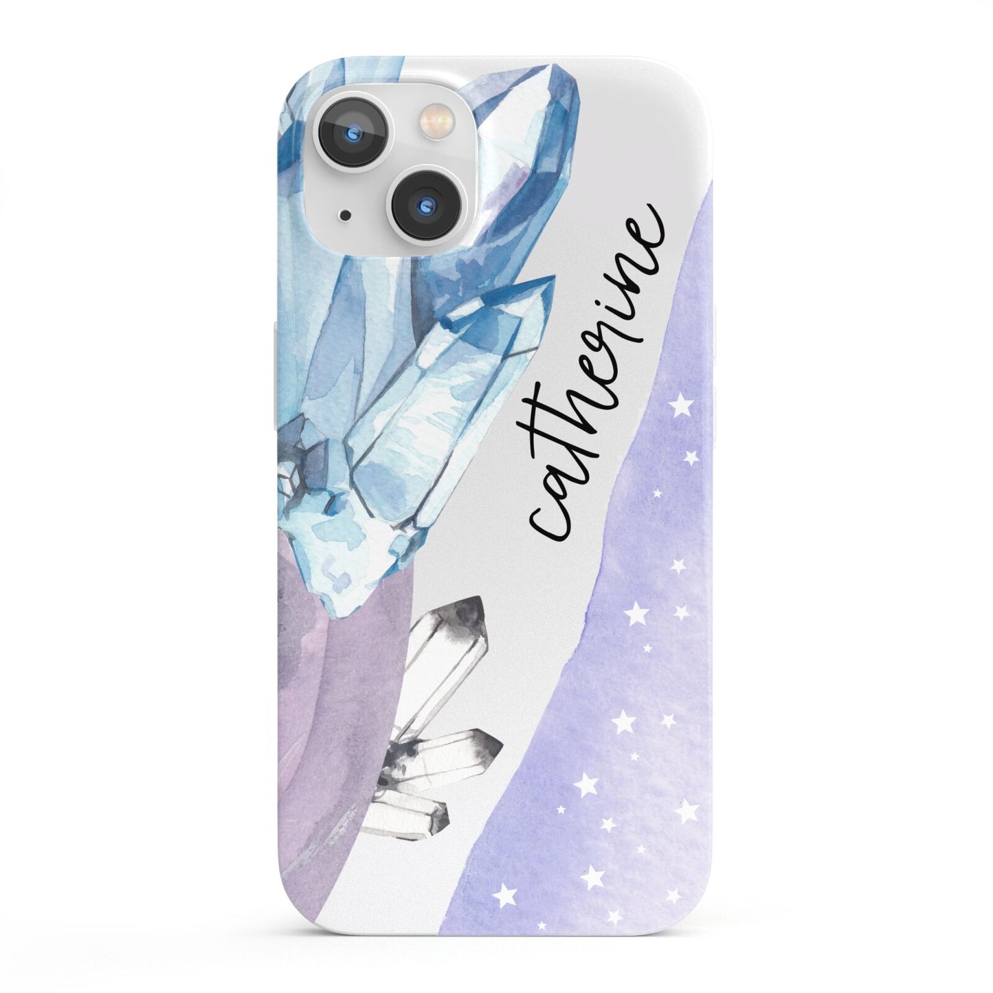 Crystals Personalised Name iPhone 13 Full Wrap 3D Snap Case