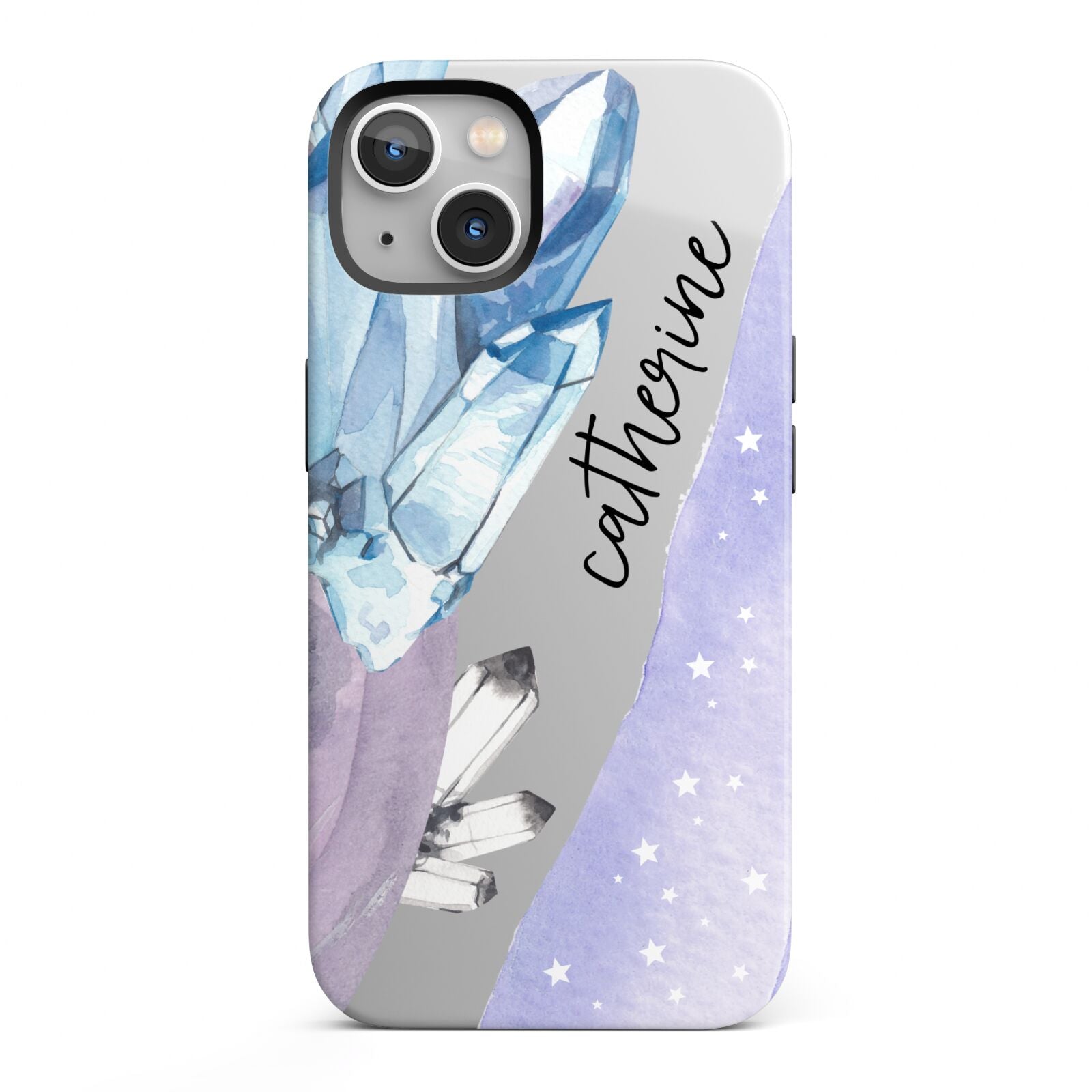 Crystals Personalised Name iPhone 13 Full Wrap 3D Tough Case