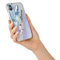 Crystals Personalised Name iPhone X Bumper Case on Silver iPhone Alternative Image 2