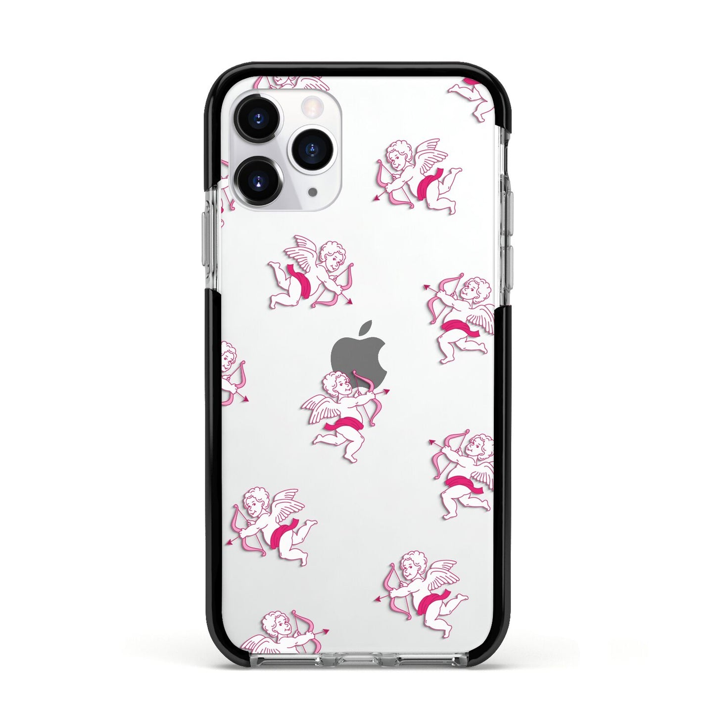 Cupid Apple iPhone 11 Pro in Silver with Black Impact Case