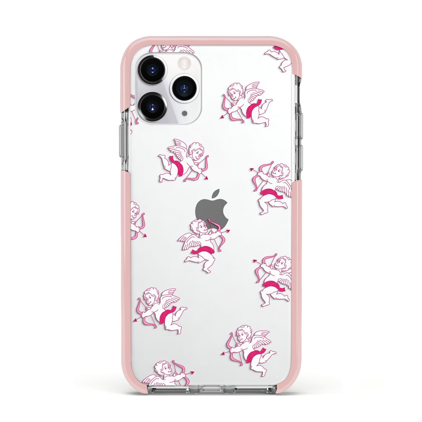 Cupid Apple iPhone 11 Pro in Silver with Pink Impact Case