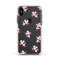 Cupid Apple iPhone Xs Impact Case Pink Edge on Black Phone