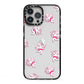 Cupid iPhone 13 Pro Max Black Impact Case on Silver phone