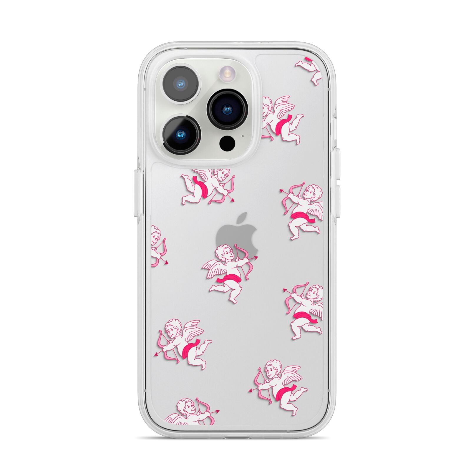 Cupid iPhone 14 Pro Clear Tough Case Silver