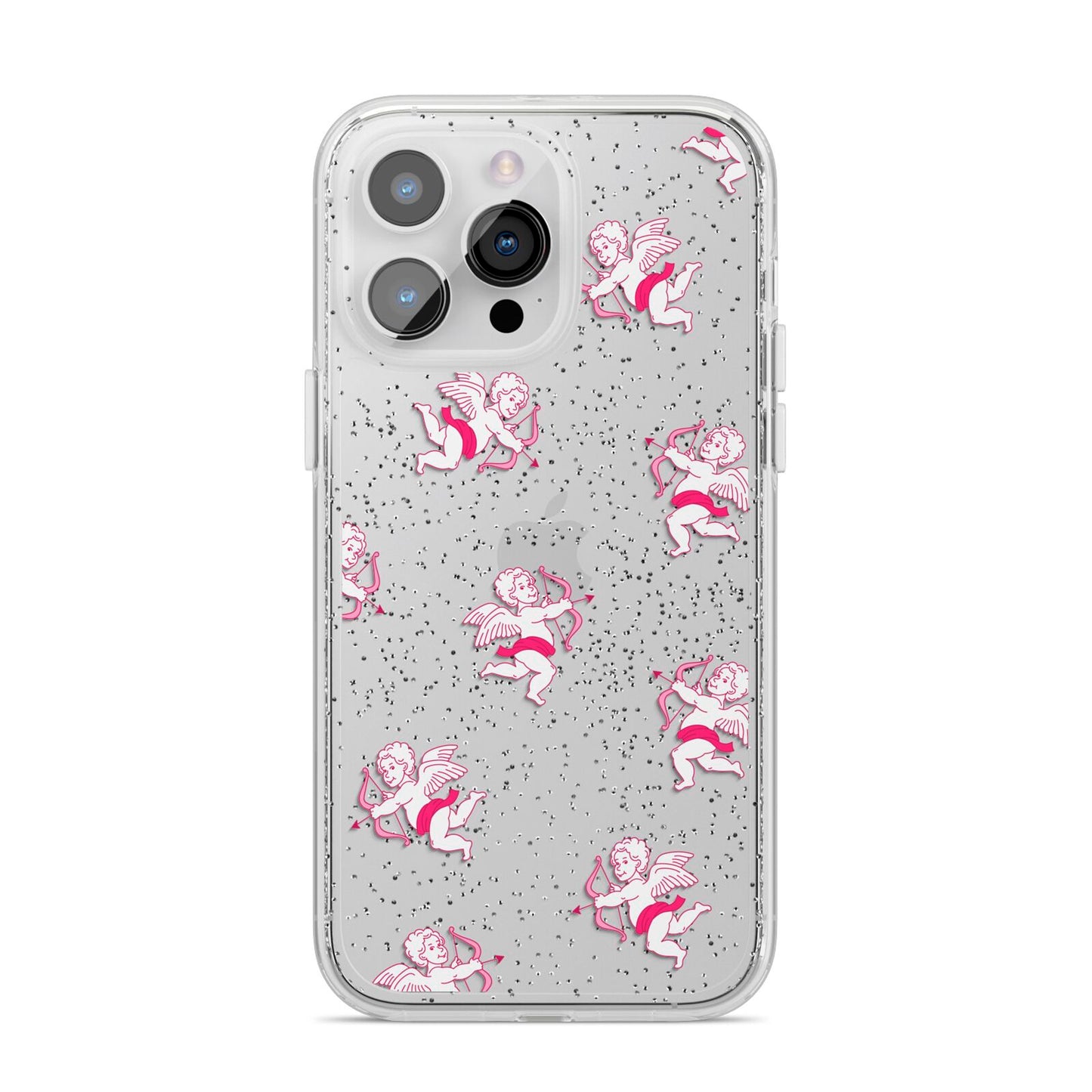 Cupid iPhone 14 Pro Max Glitter Tough Case Silver
