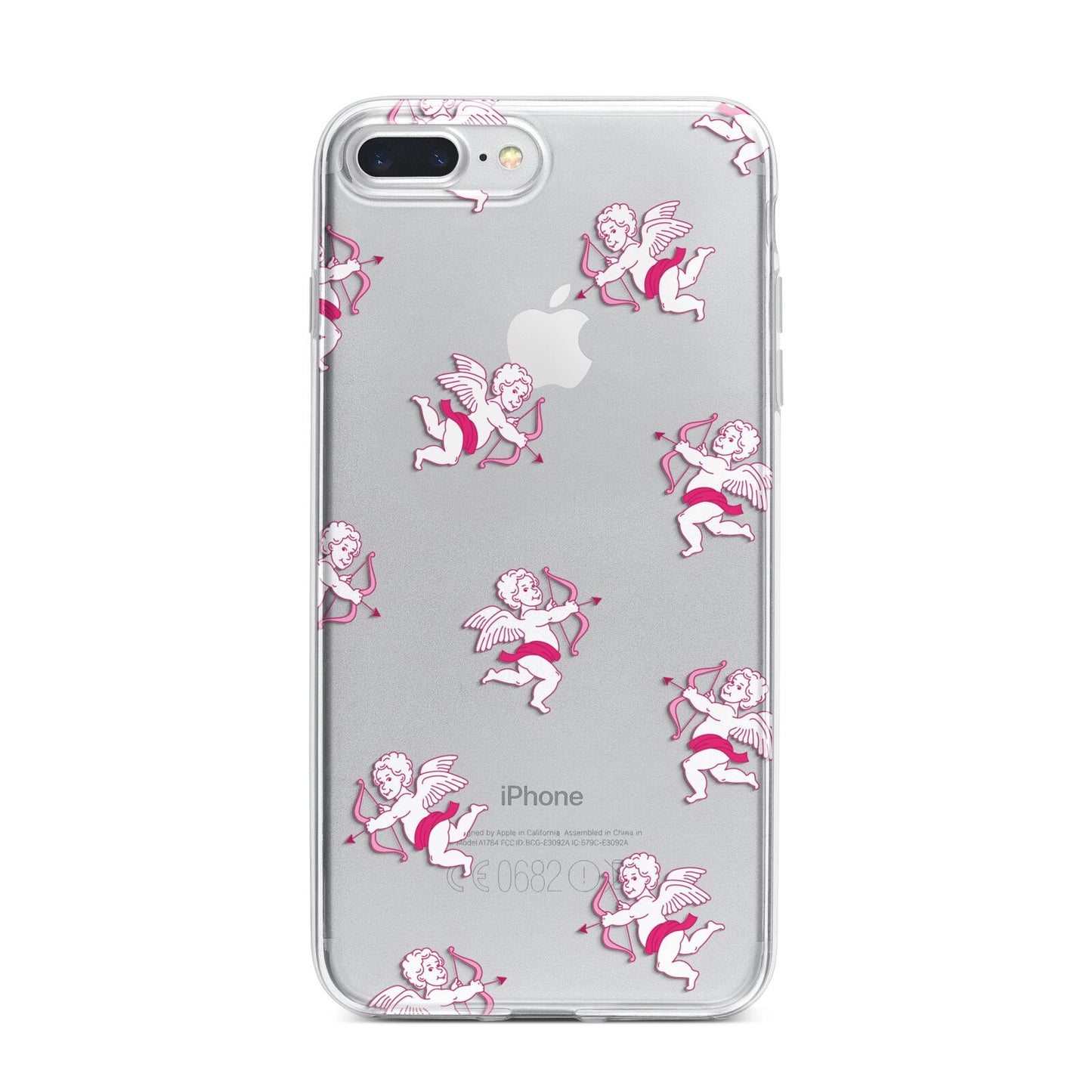 Cupid iPhone 7 Plus Bumper Case on Silver iPhone