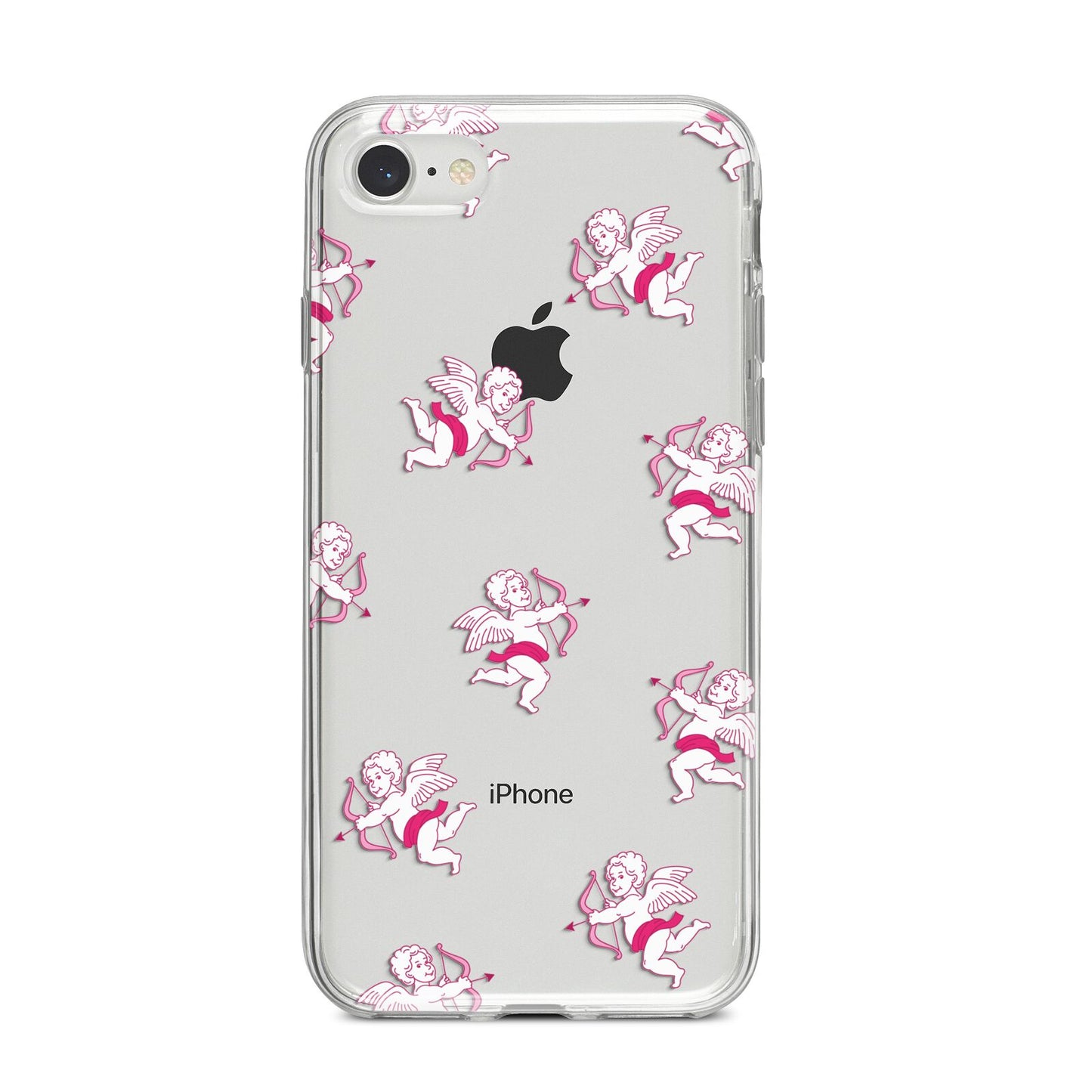 Cupid iPhone 8 Bumper Case on Silver iPhone