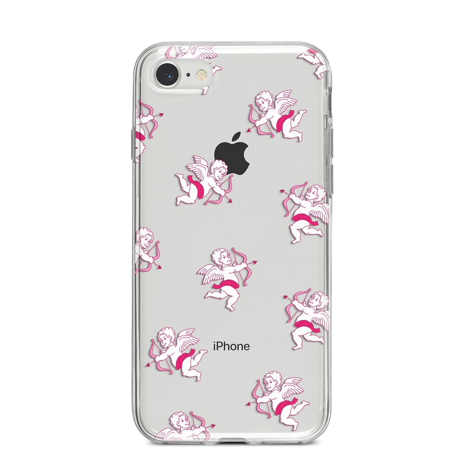 Cupid iPhone 8 Bumper Case on Silver iPhone