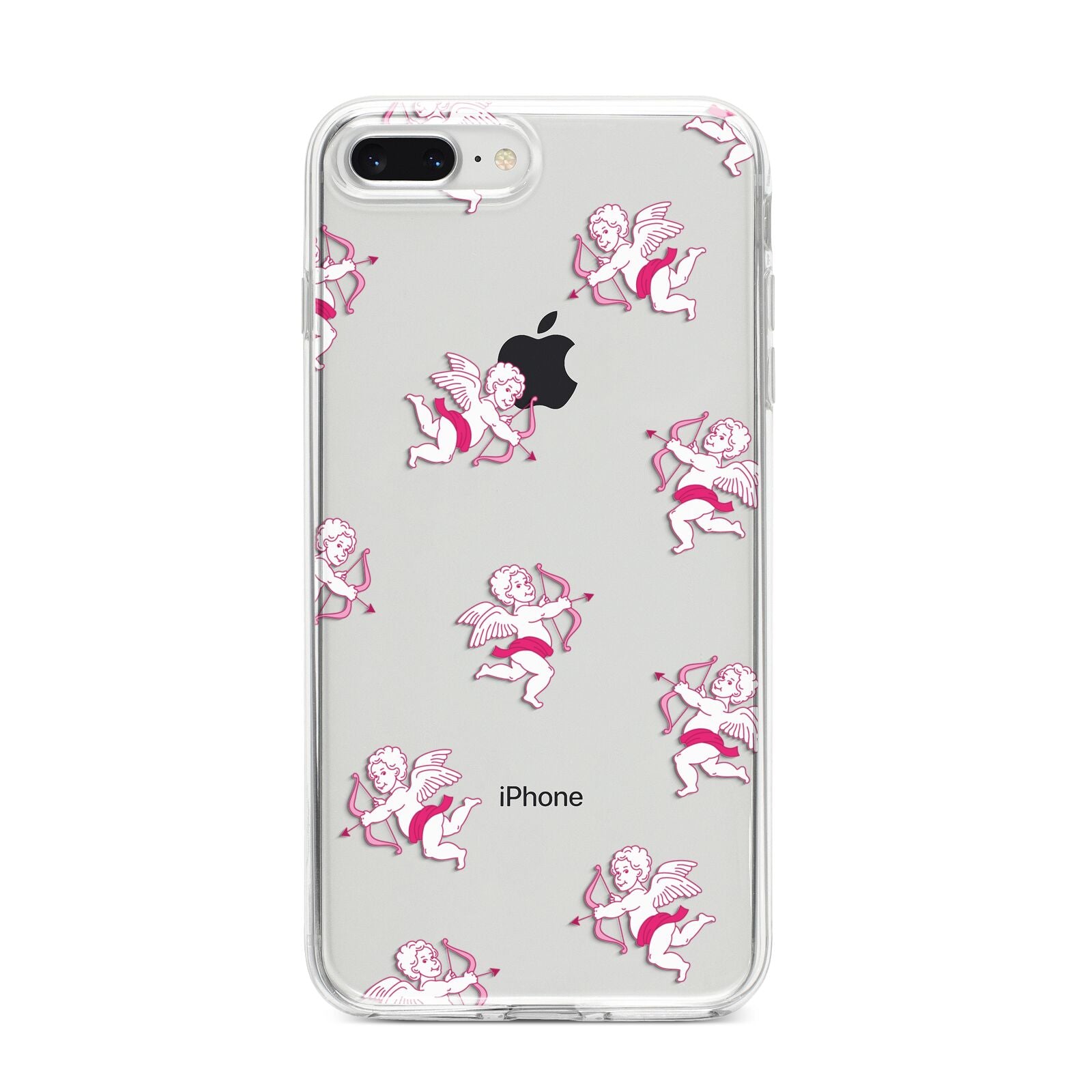 Cupid iPhone 8 Plus Bumper Case on Silver iPhone