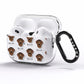 Curly Coated Retriever Icon with Name AirPods Pro Clear Case Side Image