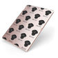 Curly Coated Retriever Icon with Name Apple iPad Case on Rose Gold iPad Side View