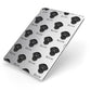 Curly Coated Retriever Icon with Name Apple iPad Case on Silver iPad Side View