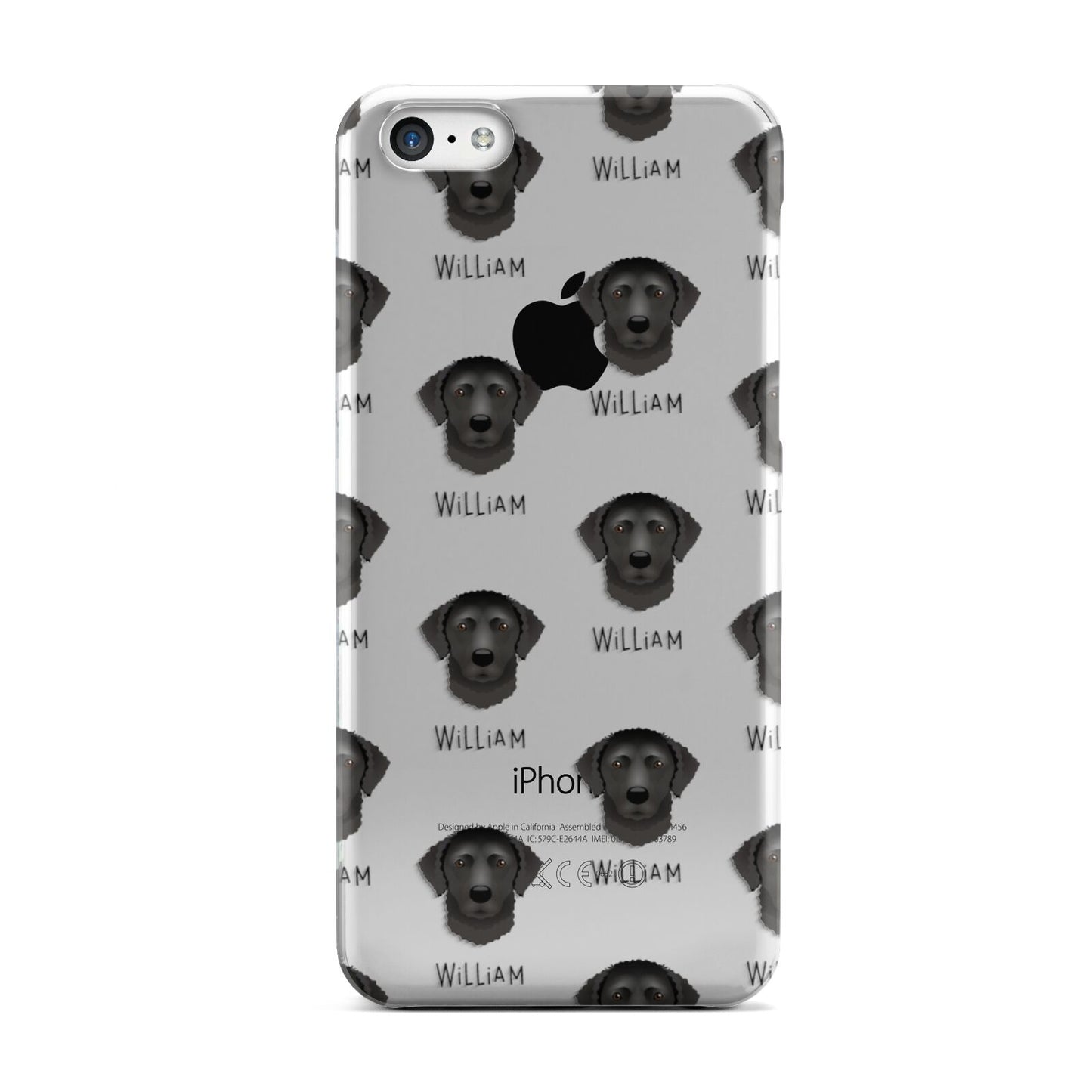 Curly Coated Retriever Icon with Name Apple iPhone 5c Case
