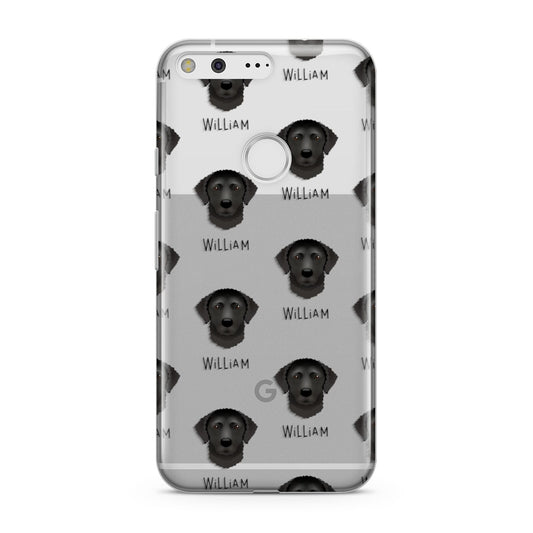 Curly Coated Retriever Icon with Name Google Pixel Case