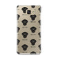 Curly Coated Retriever Icon with Name Samsung Galaxy A9 2016 Case on gold phone