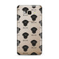 Curly Coated Retriever Icon with Name Samsung Galaxy J7 2016 Case on gold phone