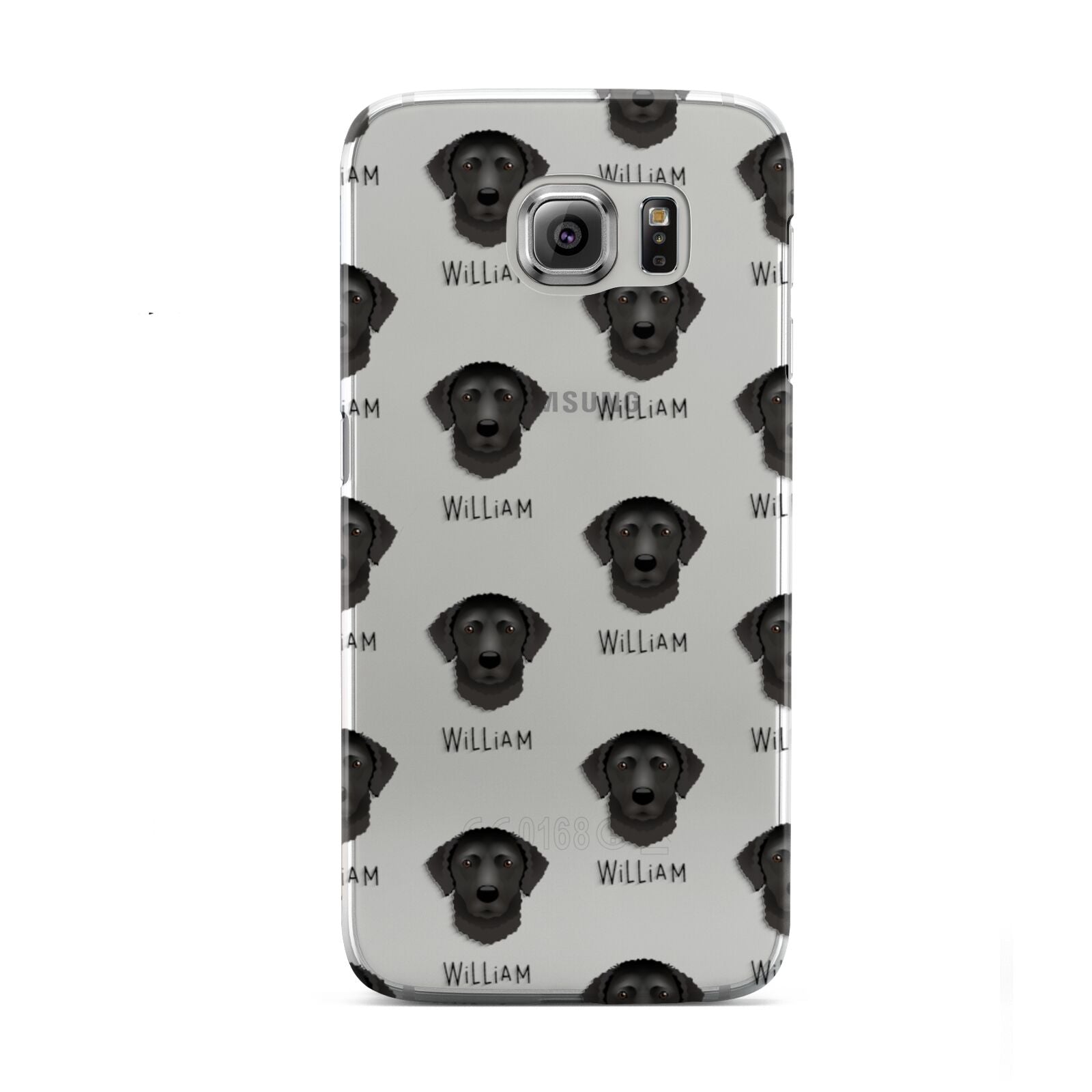 Curly Coated Retriever Icon with Name Samsung Galaxy S6 Case