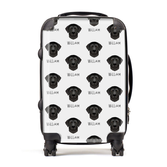 Curly Coated Retriever Icon with Name Suitcase
